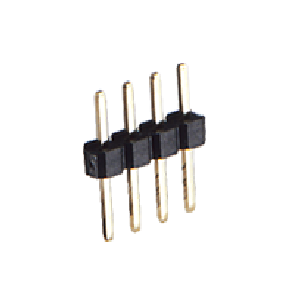 角ピンヘッダー ストレート（段重ね端子・抜差型） 2.00mmピッチ 1列 段重ね端子 ピン単体／HTS-20058-00P