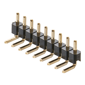 角ピンヘッダー ライトアングル 2.54mmピッチ 1列 垂直取付型／PSR-41