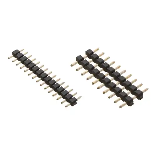角ピンヘッダー ストレート 2.54mmピッチ 1列 段重ね固定型／PSS-41