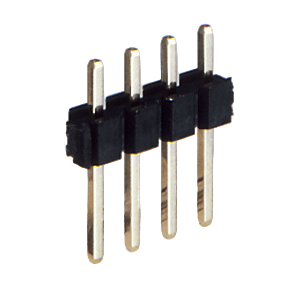 角ピンヘッダー ストレート（段重ね端子・抜差型） 2.54mmピッチ 1列 段重ね端子 ピン単体／HTS-2511-00P