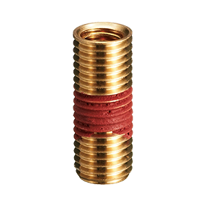 黄銅 インサートナット ネジ込み式(メッキ無)緩み止め塗布／IRB-CW