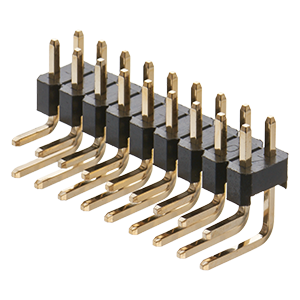 角ピンヘッダー ライトアングル 2.00mmピッチ 2列 垂直取付型／PSR-22