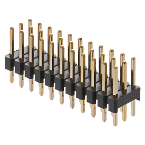 角ピンヘッダー ストレート 2.54mmピッチ 3列 回路切替型 ※差込ピン長6.1mm／PSS-43