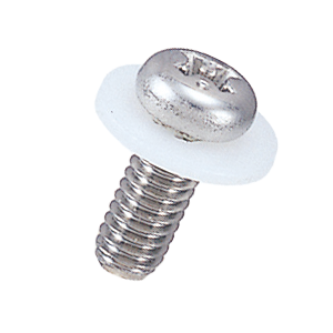 ステンレス セットナベ小ネジ ナイロンワッシャー付／U-N