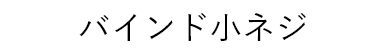 バインド小ネジ