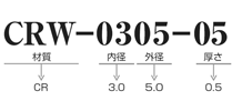 CRワッシャー_CRW-0305-05_品番構成