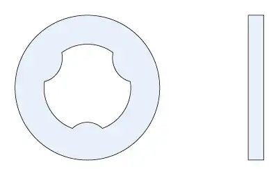 ポリカーボネートセットワッシャー図面